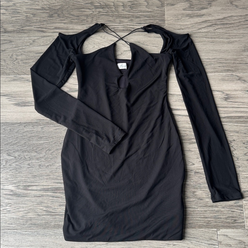 Oh Polly Charcoal Gray Top